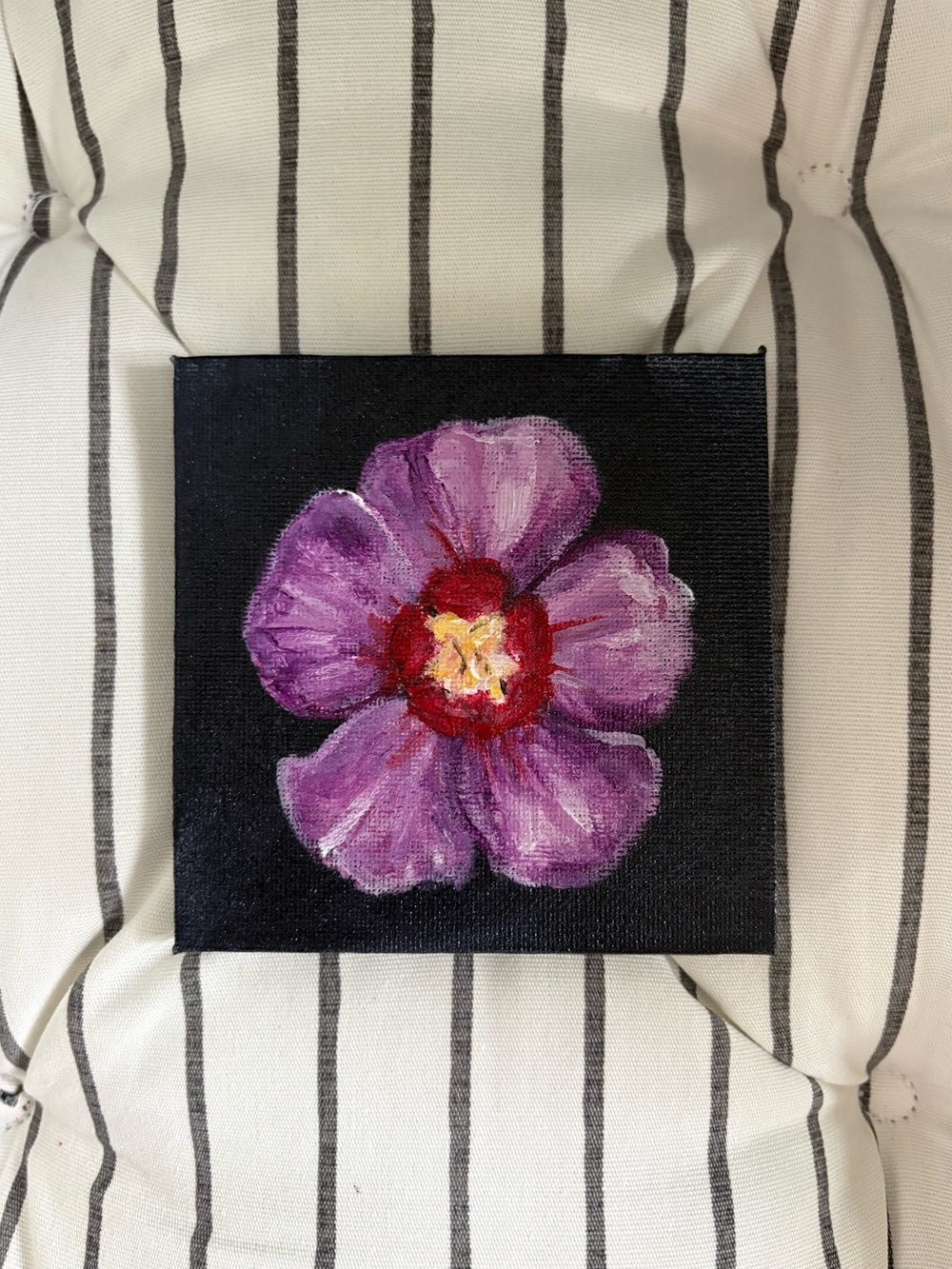 Mini Original Hand Painted Hibiscus